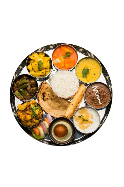 indian hindu veg thali food platter selective focus_466689 36043 removebg preview